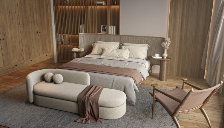 19867. Modern Luxury Bedroom Interior Sketchup Model By Tran Nam (1)