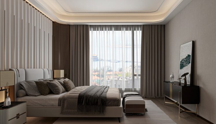 19877. Modern Luxury Bedroom Interior Sketchup Model By Tran Nam (2)