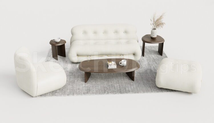 19892. Free Sketchup Sofa Model Download (1)