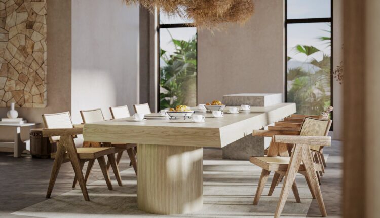 19963. Tropical Wabi-sabi Living Room Interior Design Idea – Sketchup 3d Free Download (4)