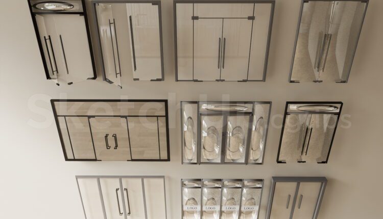19966. Architectural Glass Door Collection 3d Model – Sketchup Free Download (2)