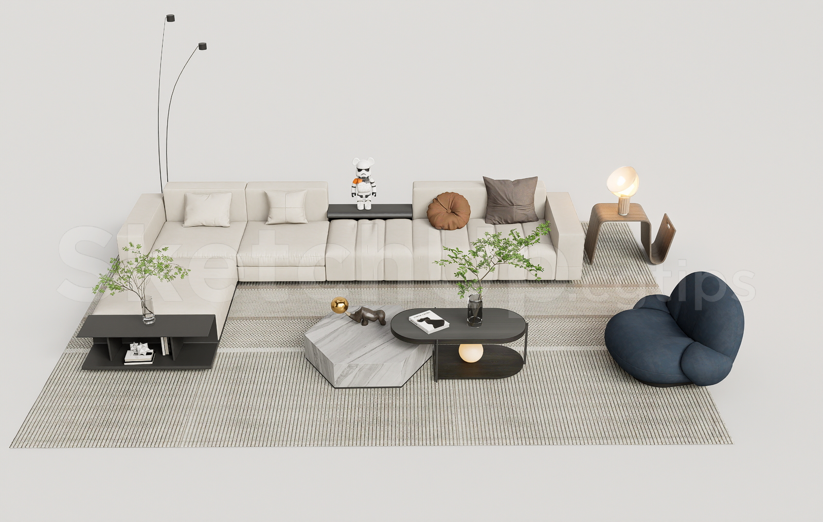 19998. Free Sketchup Sofa Model Download (1)