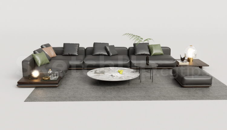 21003. Free Sketchup Sofa Model Download (2)