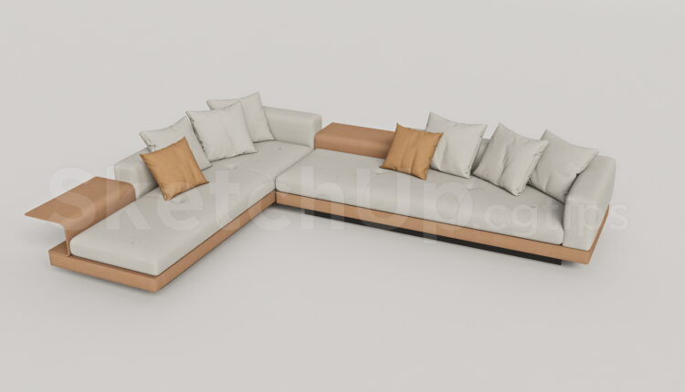 21009. Free Sketchup Sofa Model Download (1)