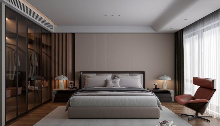 21031. Modern Luxury Bedroom Interior Sketchup Model By Tran Nam (1)