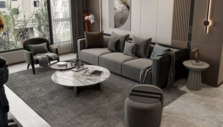 21056. Modern Luxury Living Room Interior Sketchup Model Free Download By Tran Nam (6)