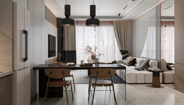 21104. Modern Minimalist Living Room Interior Sketchup Model Download By Tran Nam (1)