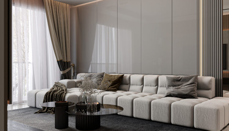 21104. Modern Minimalist Living Room Interior Sketchup Model Download By Tran Nam (7)