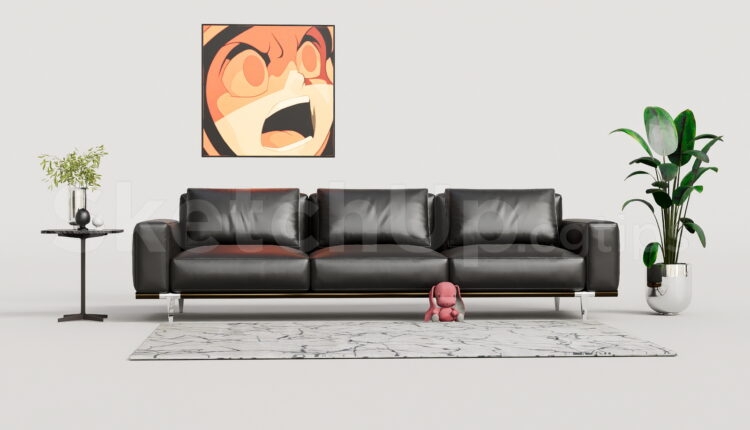21107. Free Sketchup Sofa Model Download (1)