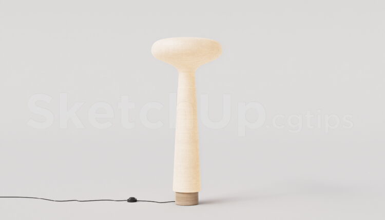21120. Modern Minimalist Floor Lamp Sketchup Model Free Download (2)