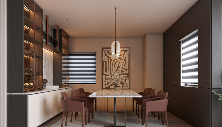 21143. Modern Luxury Living Room – Kitchen Interior Design Sketchup 3d Model By Tran Nam (3)