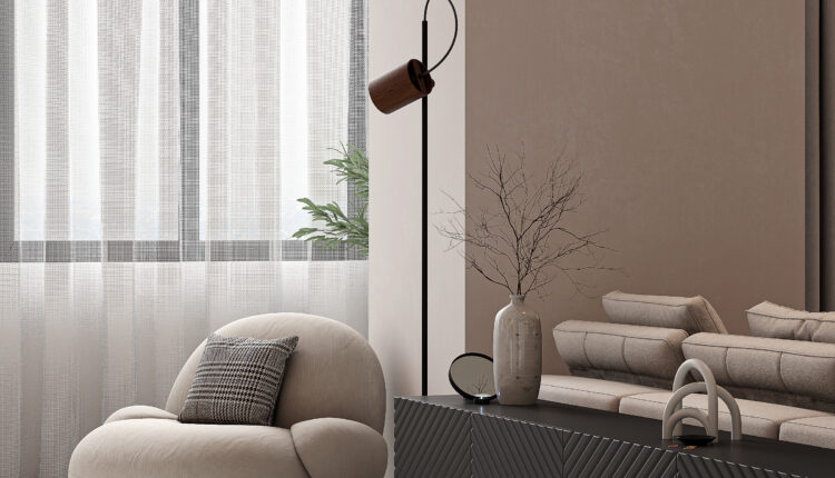21143. Modern Luxury Living Room – Kitchen Interior Design Sketchup 3d Model By Tran Nam (8)