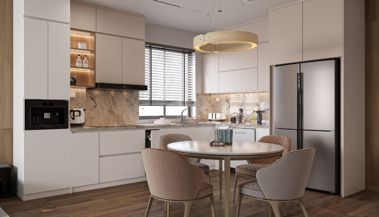 21150. Free Sketchup Indochine Living Room – Kitchen Interior Model Download By Tran Nam (9)