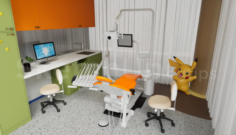 21165. Download Pediatric Dental Clinic Interior Design 3d Sketchup Model (2)