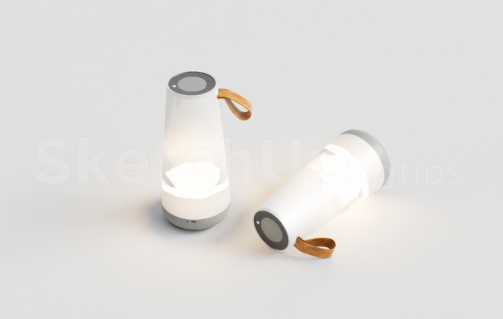 21179. Nordic Minimalist Cordless Table Lamp Sketchup Model Free Download (1)