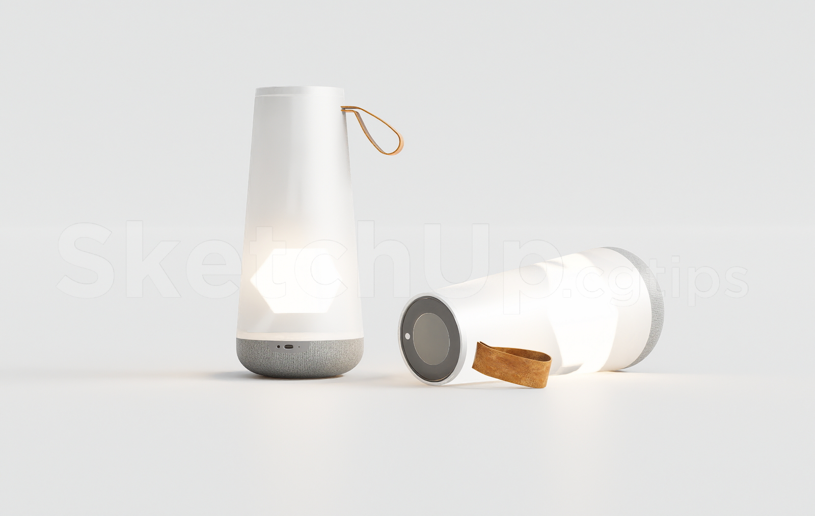 21179. Nordic Minimalist Cordless Table Lamp Sketchup Model Free Download (2)