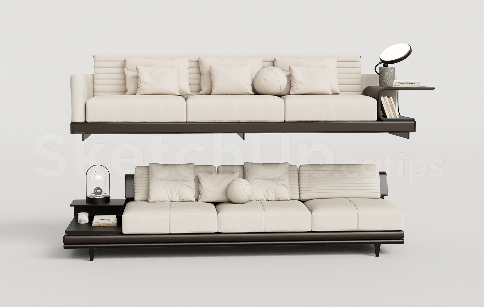 21182. Modern Luxury Sofa Sketchup Model Free Download (1)