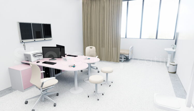 21185. Doctor Consultation Office Interior Sketchup Model Free Download (2)