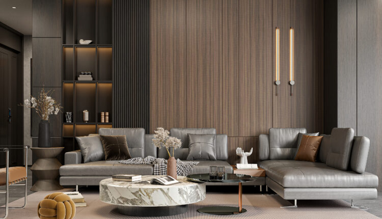 21222. Free Sketchup Living Room Interior Model Download By Tran Nam (1)