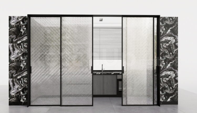 21361. Modern Interior Sliding Glass Door Sketchup Model Download (1)