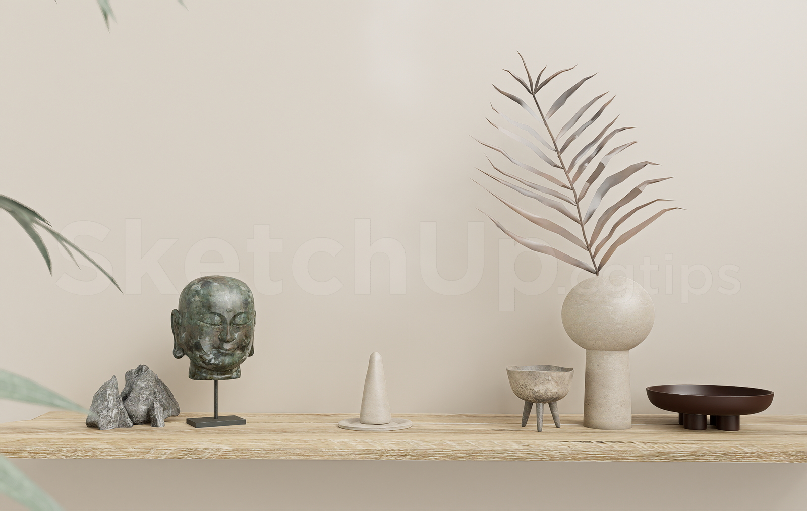 21636. Modern Decorative Objects And Sculptures Set – Sketchup 3d Model Download (1)