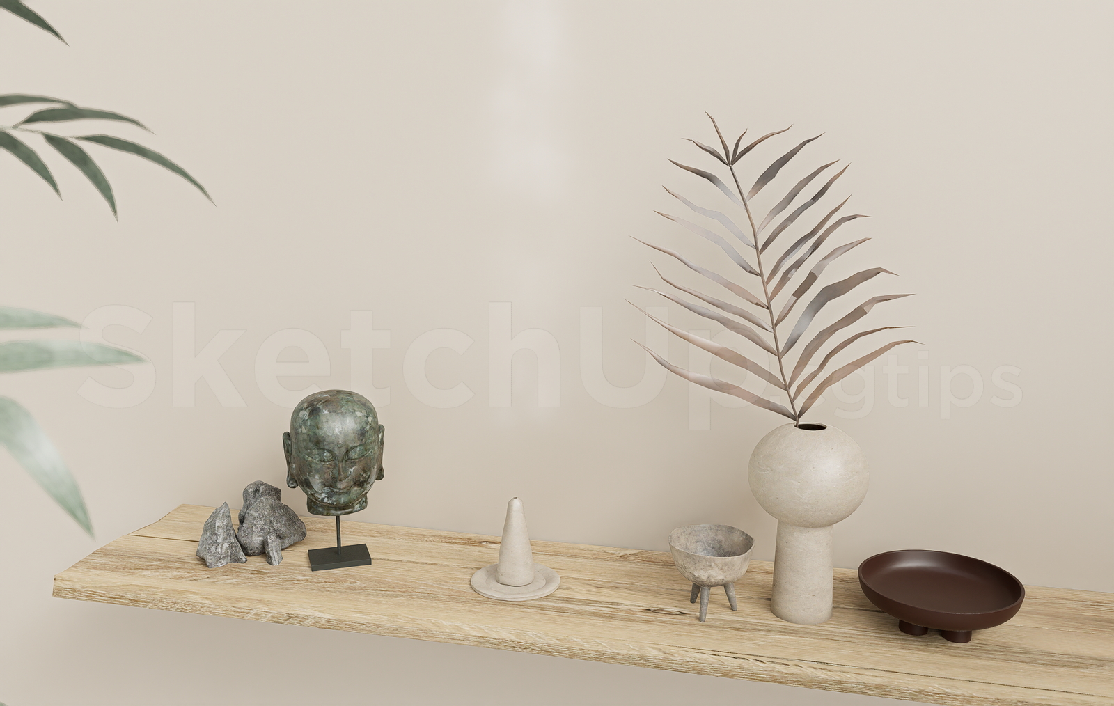 21636. Modern Decorative Objects And Sculptures Set – Sketchup 3d Model Download (2)