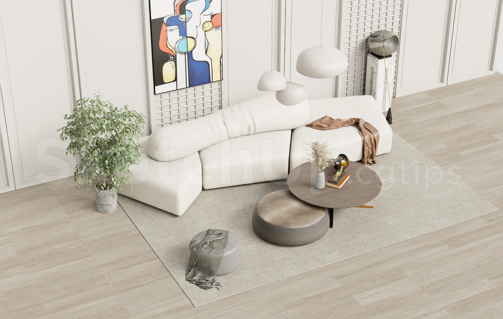 21696. Free Sketchup Sofa Model Download (2)