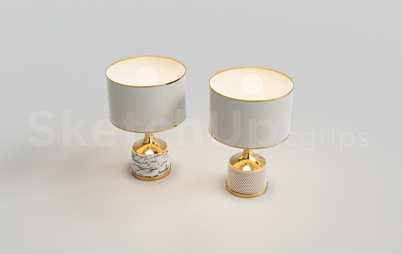 21716. Modern Luxury Table Lamp Collection – Free Sketchup Download (2)